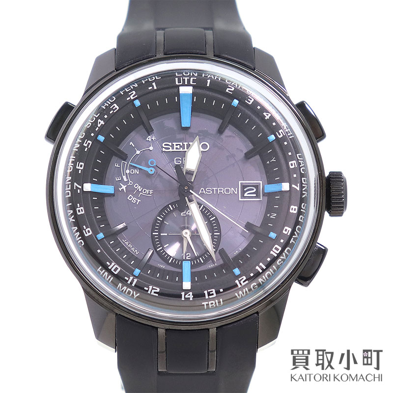 楽天買取小町【最大1万円OFFクーポン! 5/20～】セイコー【SEIKO】アストロン コンセプチュアルデザイン GPSソーラーウォッチ PVD ステンレススチール ラバーベルト ブラック メンズ 男性用腕時計 v 7X52-0AK0 ASTRON CHRONOGRAPH GPS SOLAR WAT【中古】