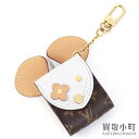 【美品】ルイヴィトン【LOUIS VUITTON】GI0447 エテュイ イヤホン マウス モノグラム バッグチャーム キーホルダー エアポッズケース イヤホン...