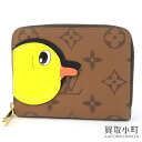 【未使用品】ルイヴィトン【LOUIS VUITTON】M83690 ジッピーコインパース モノグラムリバース Sun Yitian コラボ アヒル ラウンドファスナー コインケース カードケース 小銭入れ 財布 サイフ LV ZIPPY COIN PURSE MONOGRAM REVERSE【Sランク】【新品同様】