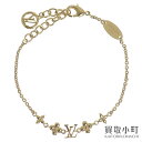 【最大1万円OFFクーポン! 7/20~】【美品】ルイヴィトン【LOUIS VUITTON】M1525A ブレスレット ベビー ルイ ゴールド LVイニシャル モノグラムフラワー ファッションジュエリー アクセサリー LV BABY LOUIS BRACELET【Aランク】【【中古】