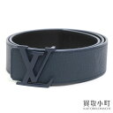 【最大1万円OFFクーポン! 5/5〜】【美品】ルイヴィトン【LOUIS VUITTON】M8663V ベルト LVイニシャル 40MM リバーシブル マリーヌ...