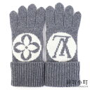 【最大3万円OFFクーポン!5/1〜】【未使用品】ルイヴィトン【LOUIS VUITTON】M94589 ニット グローブ LV メダリオン フライトモード グ...