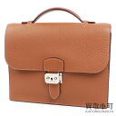 【最大3万円OFFクーポン!5/1〜】【美品】エルメス【HERMES】サックアデペッシュ27 トリヨンクレマンス ゴールド シルバー金具 ハンドバッグ セカンド...