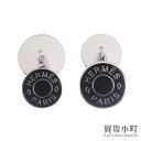 【美品】エルメス 【HERMES】 セリエ カフリンクス ブラック ラッカー×メタル カフスボタン CUFFLINKS SERIE 【SAランク】【中古】