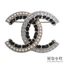 【最大1万円OFFクーポン! 7/20~】【美品】シャネル 【CHANEL】 ココマーク ストラス コスチュームパール チェーン ブローチ ラインストーン ゴールド CCマーク コスチュームジュエリー アクセサリー AB5199 B20K CC Logo Brooch 【中古】