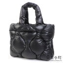 【最大3万円OFFクーポン! 8/1〜】【新品同様】ミュウミュウ 【MIUMIU】パテッドナイロン キルティング ショッピング トートバッグ ブラック ハンドバ...