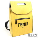 【最大1万円OFFクーポン! 5/5〜】【美品】フェンディ 【FENDI】 パッケージング バックパック ショッパーモチーフ リュックサック デイパック イエローレザー 7VZ060 ADP6 F1CIA ZAINO PACKAGING 【Aランク】【中古】【中古】(4)