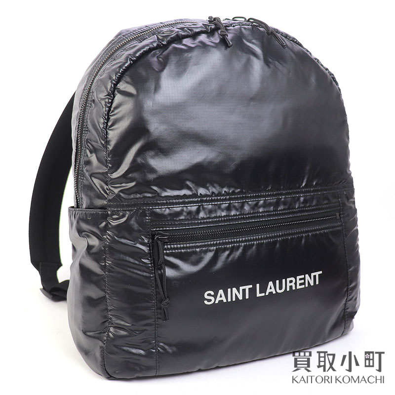 【最大1万円OFFクーポン! 11/25〜】サンローラン【SAINT LAURENT】 ヌックス バックパック ブラック ナイロン リュックサック デイパック 623698 HO21Z 1054 NUXX BACKPACK BLACK 【ABランク】【中古】【中古】(4)