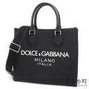 【最大1万円OFFクーポン! 5/5〜】【美品】ドルチェ&ガッバーナ【DOLCE&GABBANA】 ショッピングバッグ スモール ナイロン ラバライズドロゴ ナ...