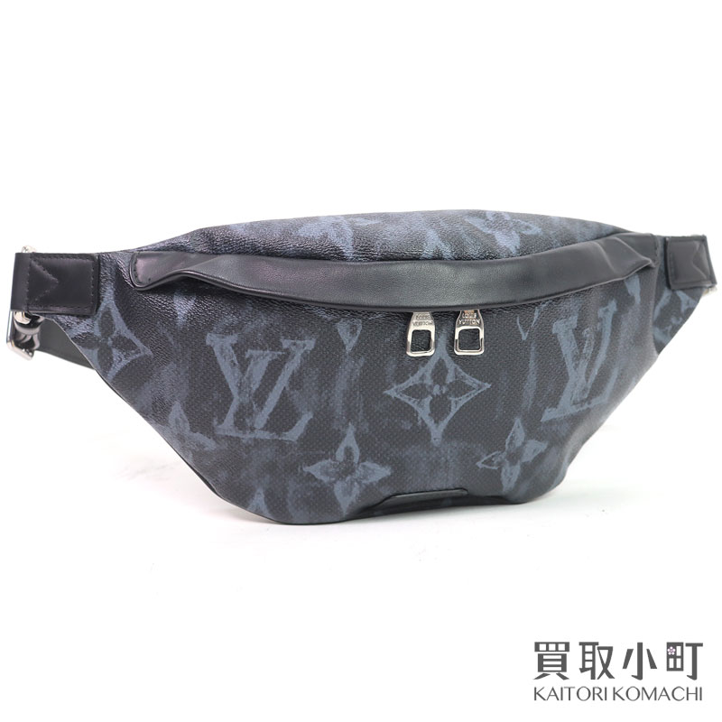 乐天商城 - 【最大1万円OFFクーポン! 6/25〜】【美品】ルイヴィトン 【LOUIS VUITTON】M57276 ディスカバリー バムバッグNM モノグラム パステル ノワール キャンバ クロスボディ ベルトバッグ ウエストポーチ メンズ 斜め掛け LV DISCOVERY B【中古】