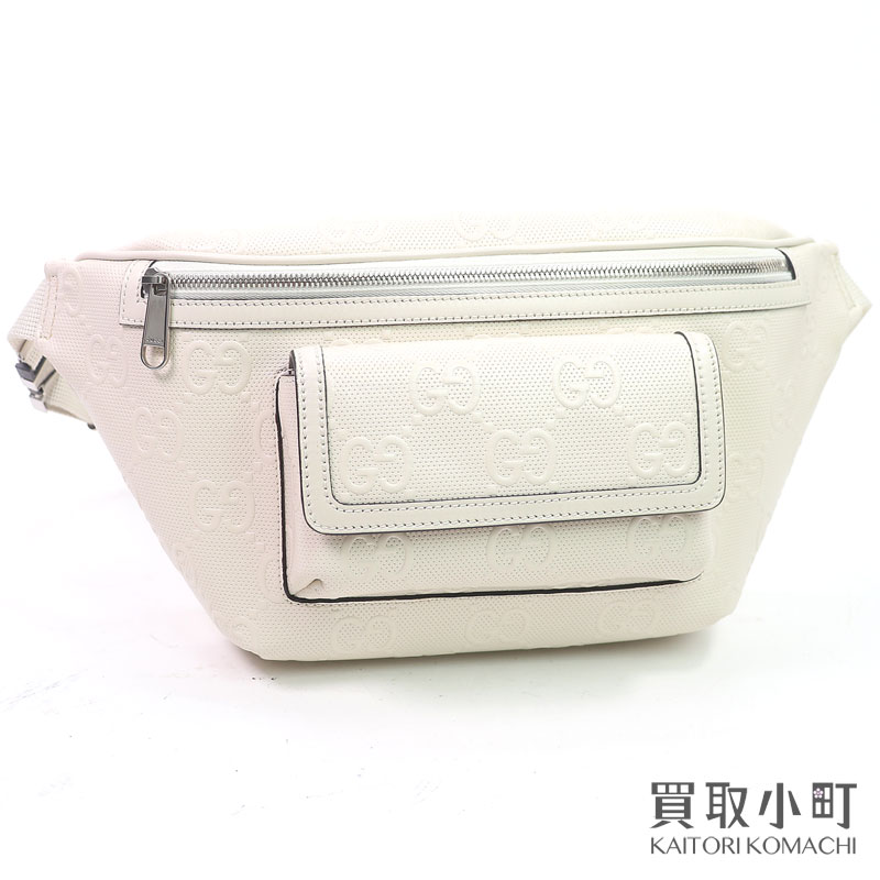 楽天市場】gucci エンボス（カラーホワイト）（バッグ・小物・ブランド