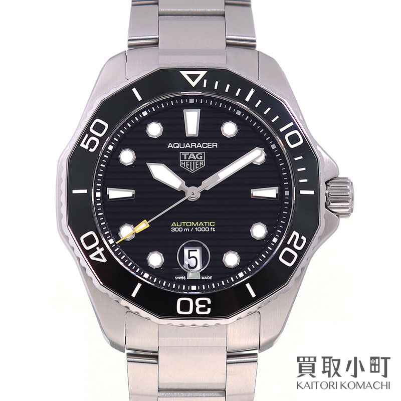 【美品】タグホイヤー 【TAG Heuer】 アクアレーサー プロフェッショナル300 43MM キャリバー5 メンズ ダイバーズウォッチ ブラック セラミックベゼル SSブレス 自動巻き 男性用腕時計 WBP201A.BA0632 AQUARACER PROFESSIONAL 300 WATCH【Aランク】【中古】