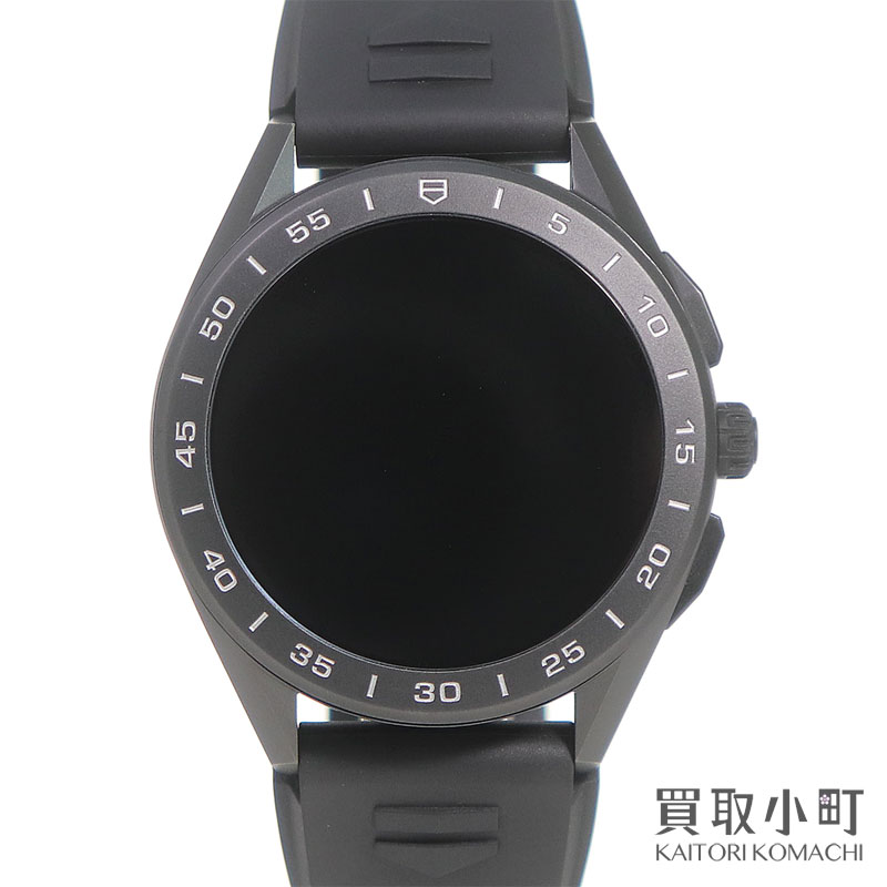 【美品】 タグホイヤー 【TAGHeuer】コネクテッド キャリバー E3 45mm スマートウォッチ チタン ブラック ラバーベルト デジタル 男女兼用腕時計 SBG8A80.BT6221 CONNECTED CALIBRE E3 WATCH 【Aランク】【中古】