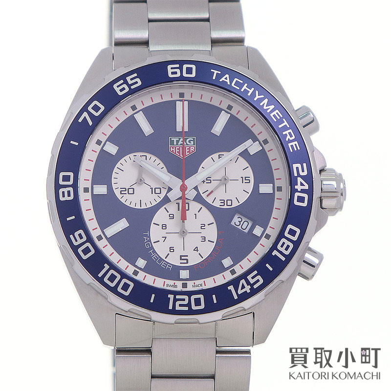 【最大1万円OFFクーポン! 8/5〜】【美品】タグホイヤー【TAG Heuer】フォーミュラ1 レッドブル レーシング クォーツ クロノグラフ 43MM メンズウォッチ ブルー ステンレススティール　SSブレス 男性用腕時計 CAZ1018.BA0842 FORMULA【中古】