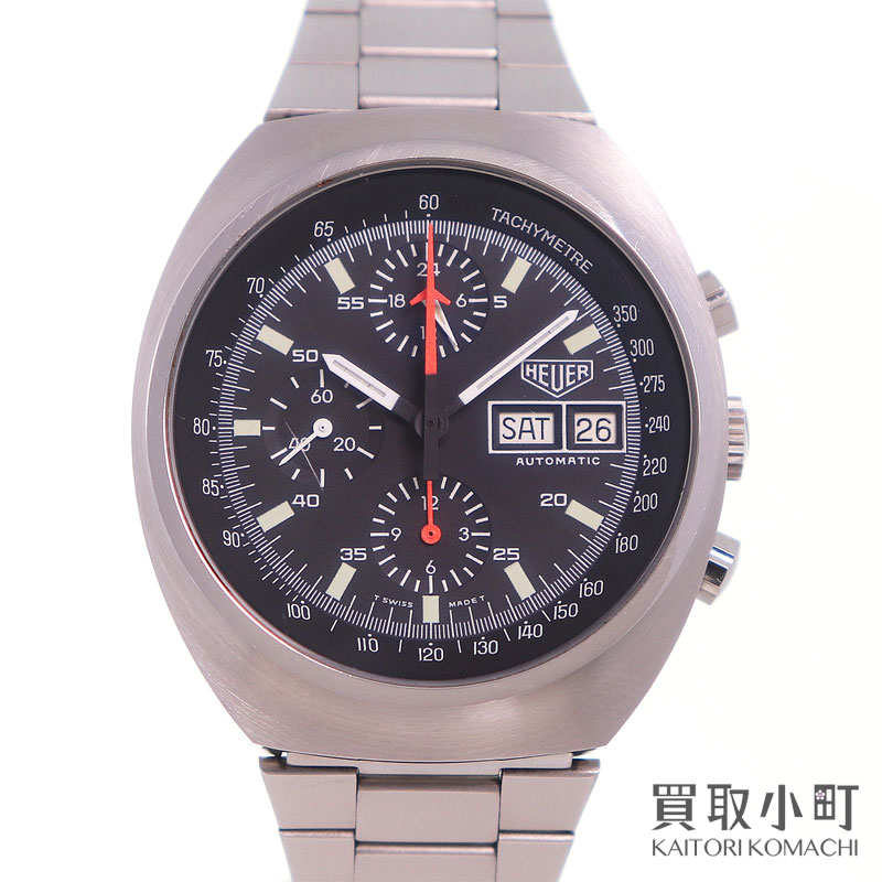 【最大1万円OFFクーポン! 8/5〜】ホイヤー【Heuer】Model 510.500 レマニア5100搭載 ミリタリー クロノグラフ デイデイト オートマティック SSブレス メンズ ウォッチ 自動巻き 男性用腕時計 ヴィンテージ MIRITARY CHRONOGRAPH AUT【中古】