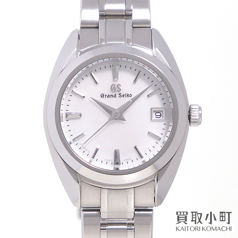 GRAND SEIKO - 【最大1万円OFFクーポン! 4/20〜】【美品】グランドセイコー【Grand Seiko】 エレガンスコレクション レディースウォッチ ホワイトシェル ステンレス SSブレス デイト クォーツ ヘリテージコレクション 女性用腕時計 STGF275 4J52-【中古】