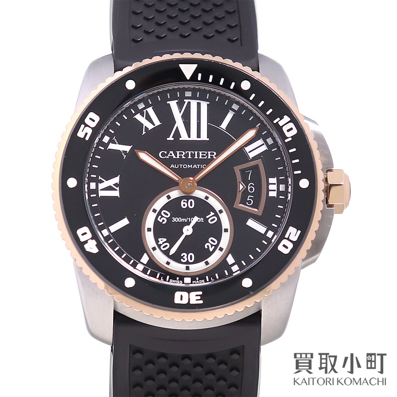 Other - 【美品】カルティエ 【CARTIER】カリブル ドゥ カルティエ ダイバー ウォッチ 42MM 18Kピンクゴールド オートマティック ブラック ラバーベルト カリブルダイバー メンズ 男性用腕時計 自動巻き CRW7100055 CALIBRE DIVERS WATCH AUTOMATIC K18PG/SS【Aランク】【中古】