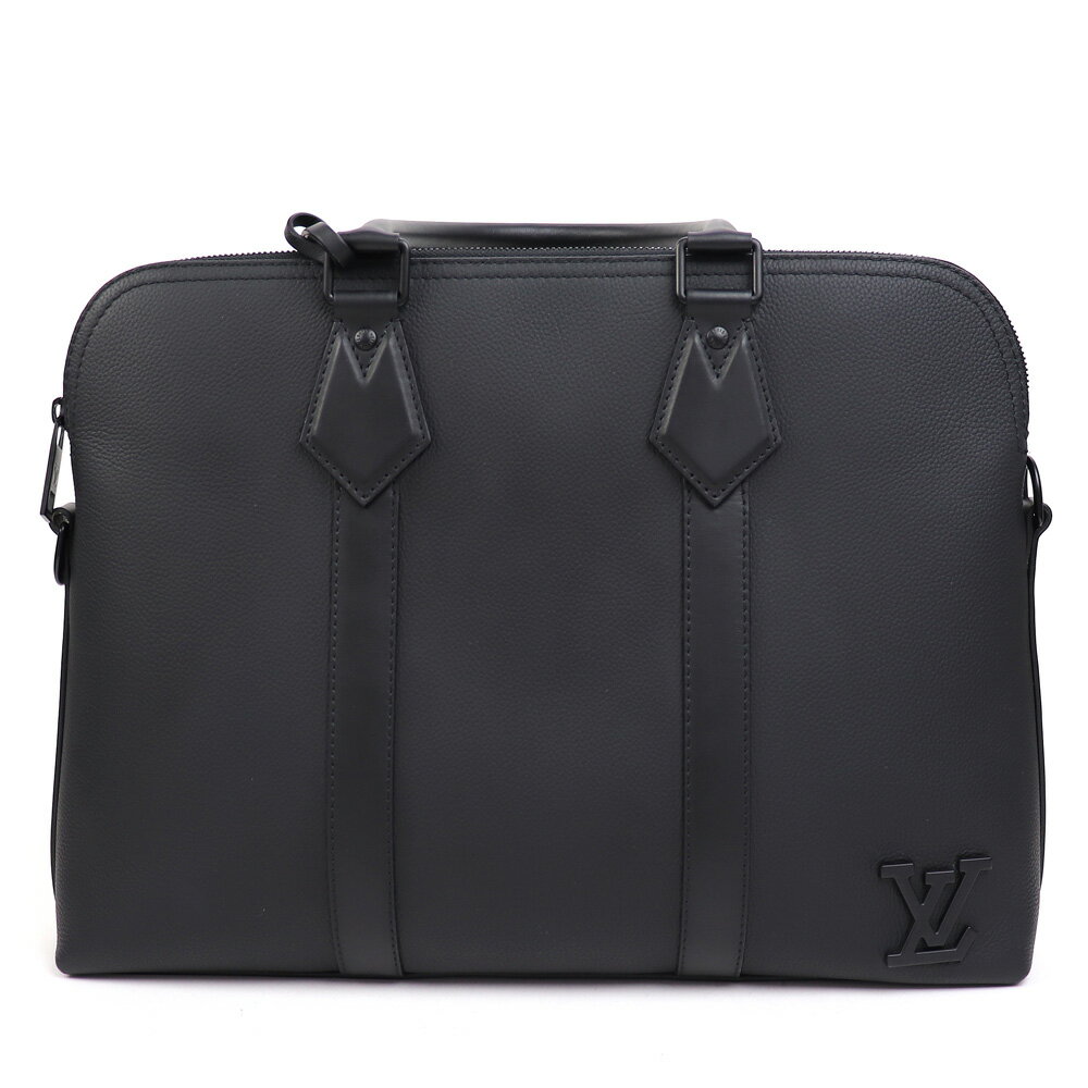 【最大3万円OFFクーポン! 9/1〜】【美品】ルイヴィトン【LOUIS VUITTON】M59159 ブリーフケース アエログラム ノワール グレインレザー 2WAYショルダー 書類鞄 ビジネスバッグ メンズ LV BRIEFCASE AEROGRAM【Aランク】【中古】【中古】