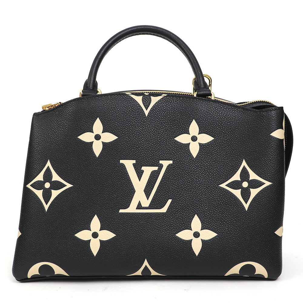 【美品】ルイヴィトン【LOUIS VUITTON】M58913 プティパレ PM モノグラムアンプラント ブラック バイカラー モノグラムジャイアント 2WAY ショルダー トート ハンドバッグ LV PETIT PALAIS PM【Aランク】【中古】 2