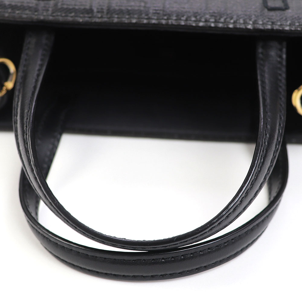 【最大3万円OFFクーポン! 1/1～】【美品】ジバンシィ【GIVENCHY】G-TOTE ミニ トートバッグ ブラック 4Gコーティングファブリック キャンバス ロゴエンボス 2WAYショルダー 斜め掛け ハンドバッグ ジバンシー レディース BB50N0B1GT【中古】
