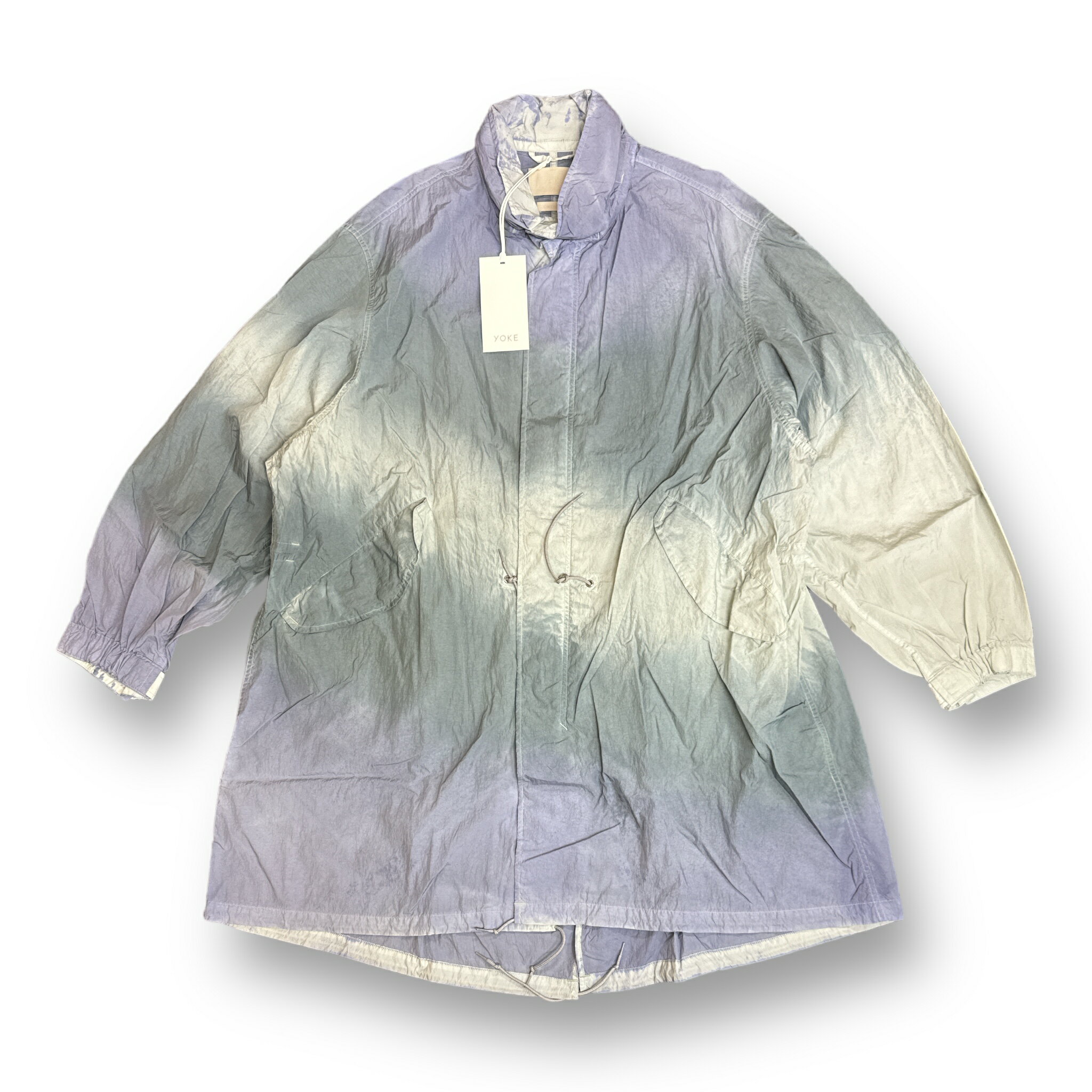 YOKE・ヨーク 23SS SPRAY PRINTED NYLON SNOWPARKA 状態SS スノーパーカ- コート YK23SS0462C ミストグリーン 2 (60633A6)