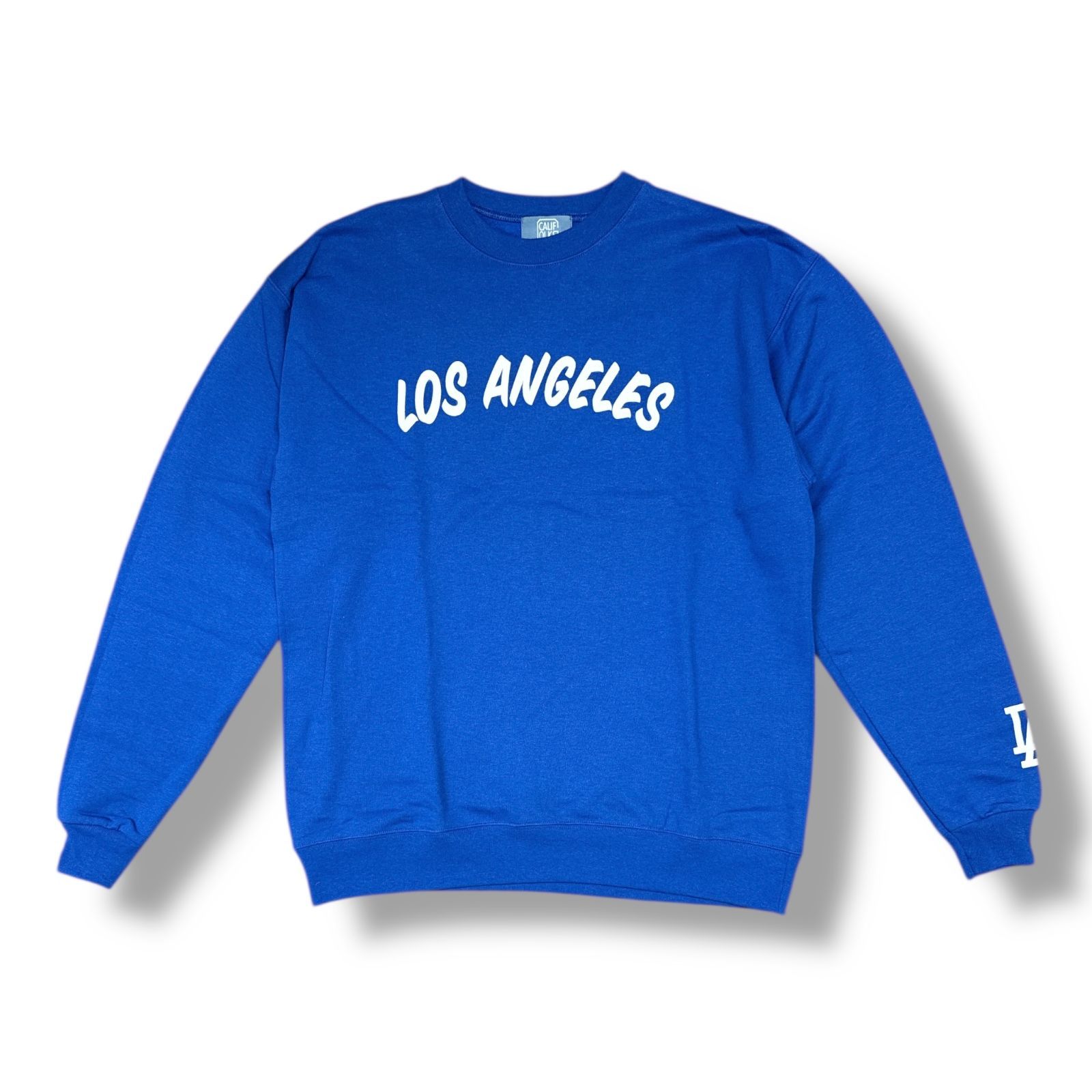 Rakuten - 未使用 CALIFOLKS カリフォークス CALIFOLKS Crew Neck Sweat Los Angeles 状態SS クルーネックスウェット トレーナー SWCCA128 サイズM ブルー メンズ （93486A）【中古】