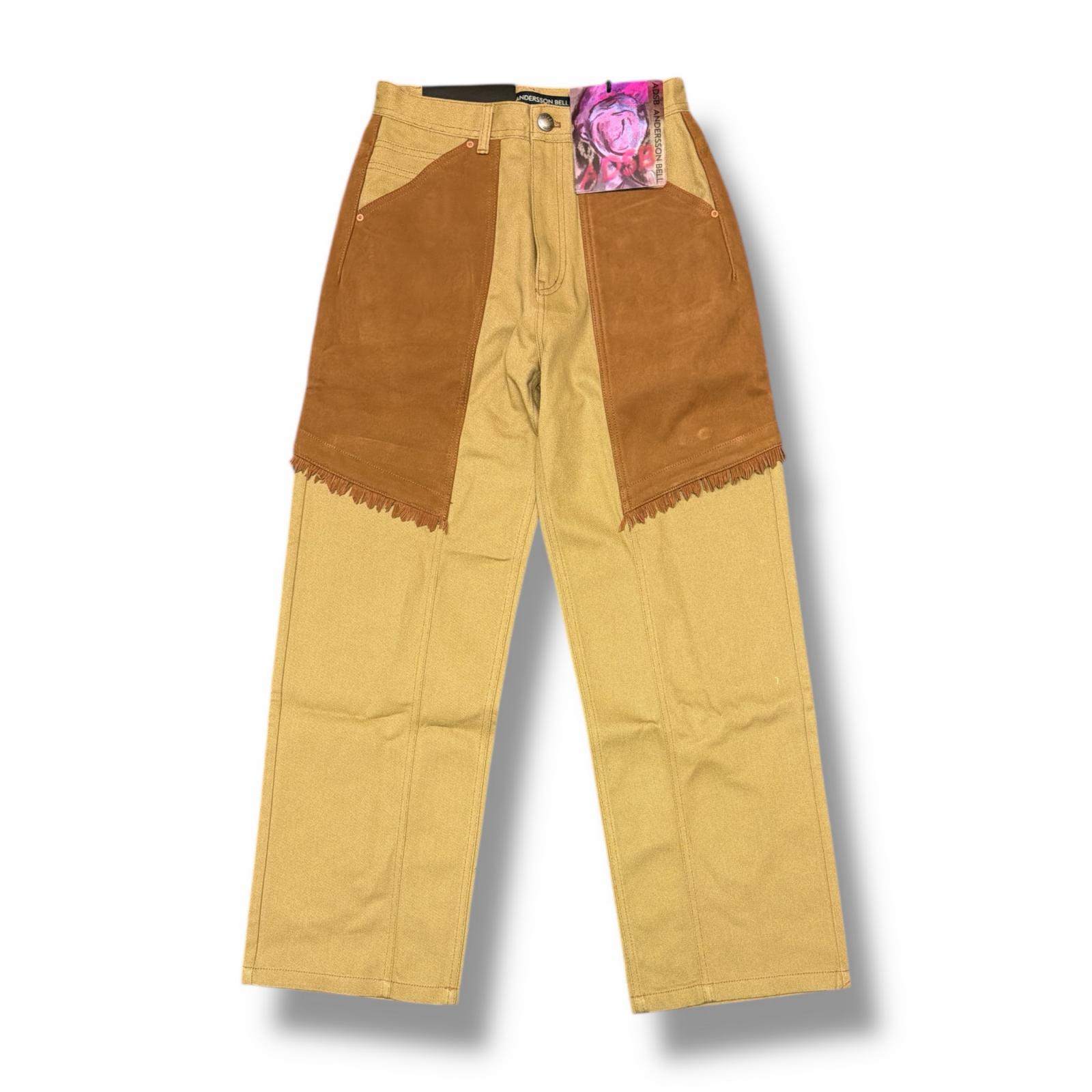 乐天商城 - 未使用 ANDERSSON BELL アンダースンベル COWBOY WRAP JEANS 状態SS カウボーイジーンズ デニムパンツ サイズ32 ブラウン ユニセックス （5211M）【中古】