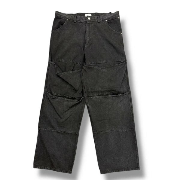 SHERMER・シャーマー 24SS Biker Jeans 状態A バイカージーンズ デニムパンツ SHM-24SS-501 サイズ3 ブラック メンズ （87835A）