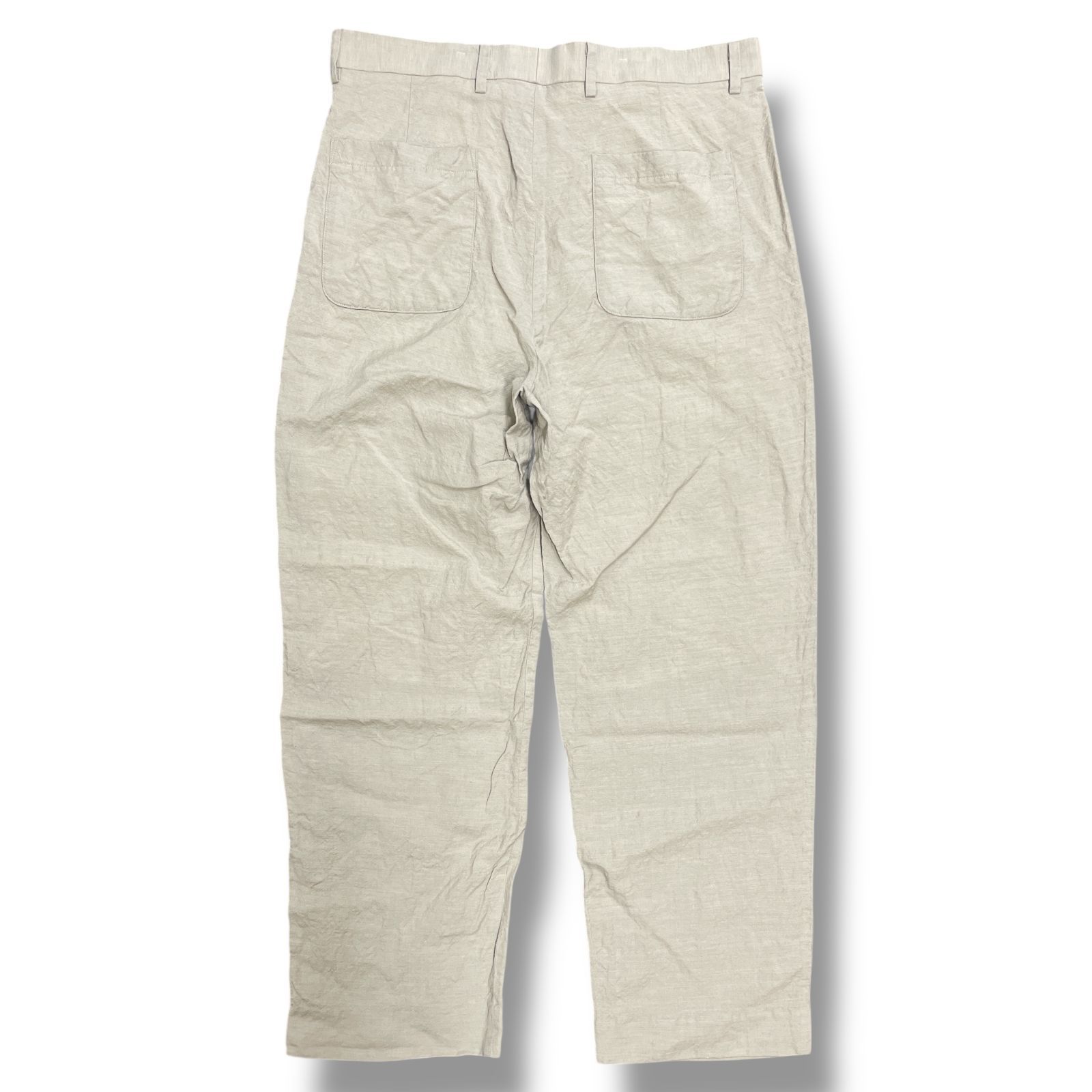 SOPHNET.・ソフネット 25SS LINEN WOOL 1TUCK SLACKS 状態A リネンウール1タックスラックス パンツ SOPH-250022 サイズXL ベージュ メンズ （97022A）【中古】
