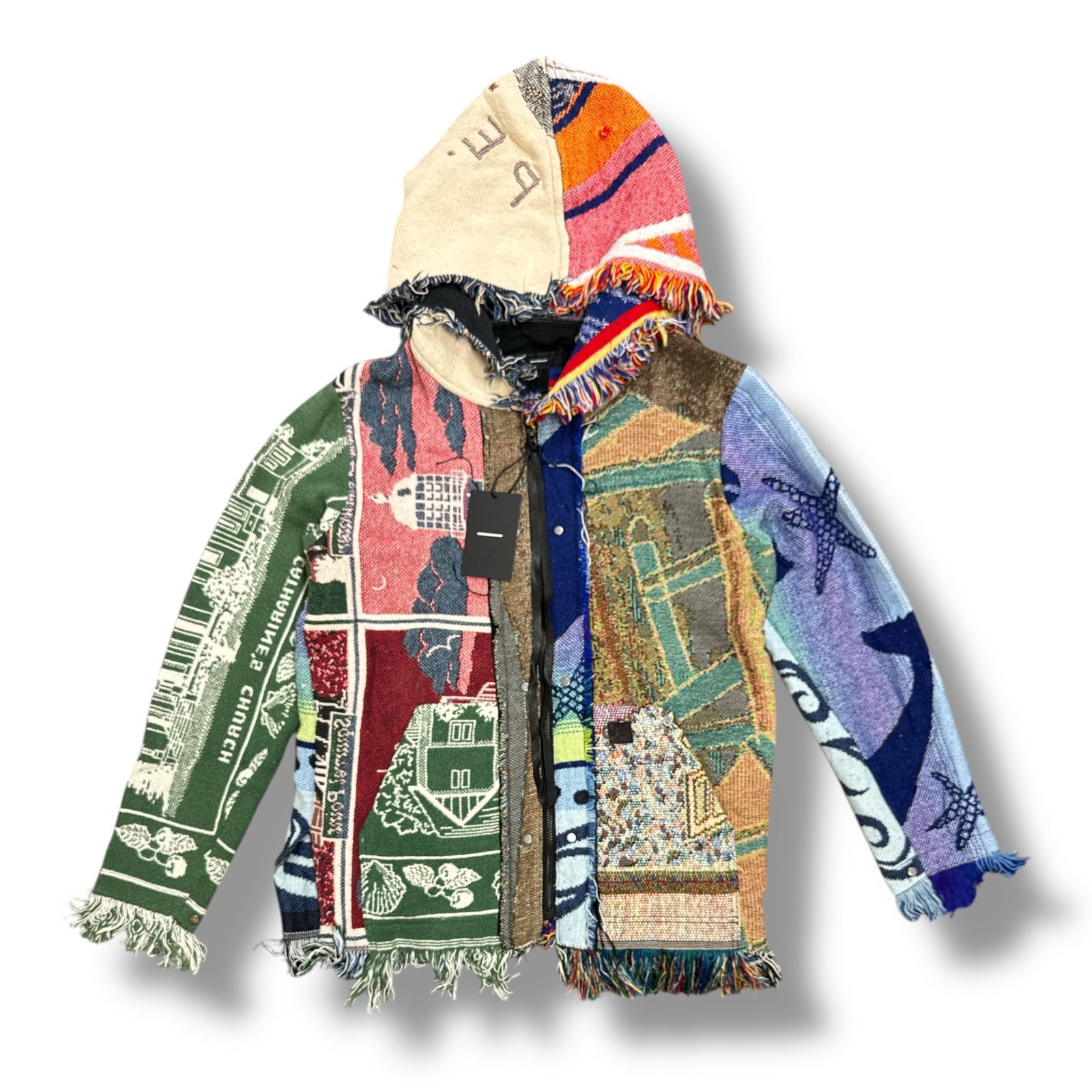 WASTED YOUTH ウエステッドユース × VERDY ヴェルディー VERDY MINIONS WORK JACKET 状態A 長袖 ワークジャケット サイズXL ブラック メンズ （80786A）【中古】