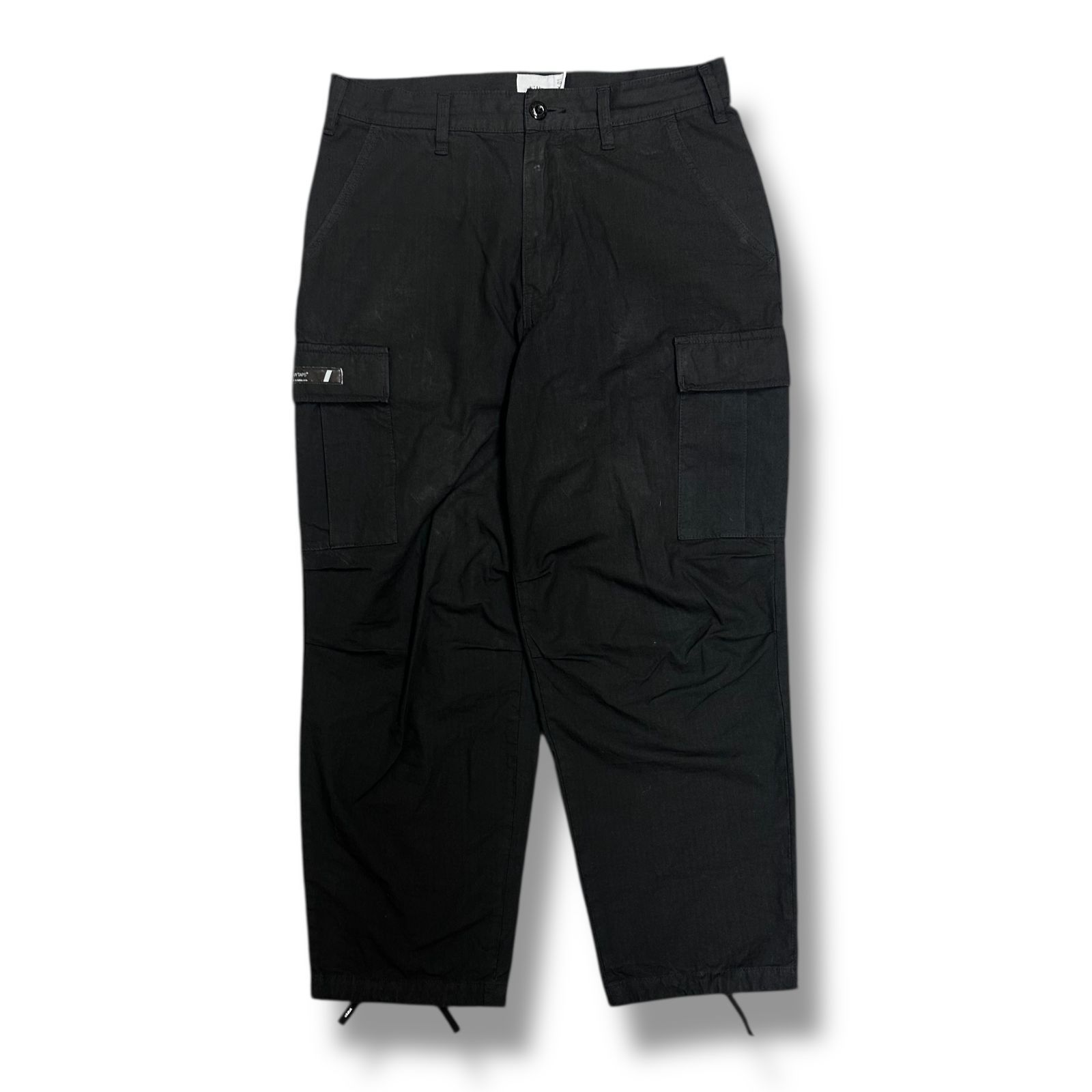 Rakuten - WTAPS・ダブルタップス 25SS MILT9602 / TROUSERS / COTTON. RIPSTOP / 状態B リップストップ カーゴパンツ 251WVDT-PTM02 サイズ1 ブラック メンズ （92159A）【中古】