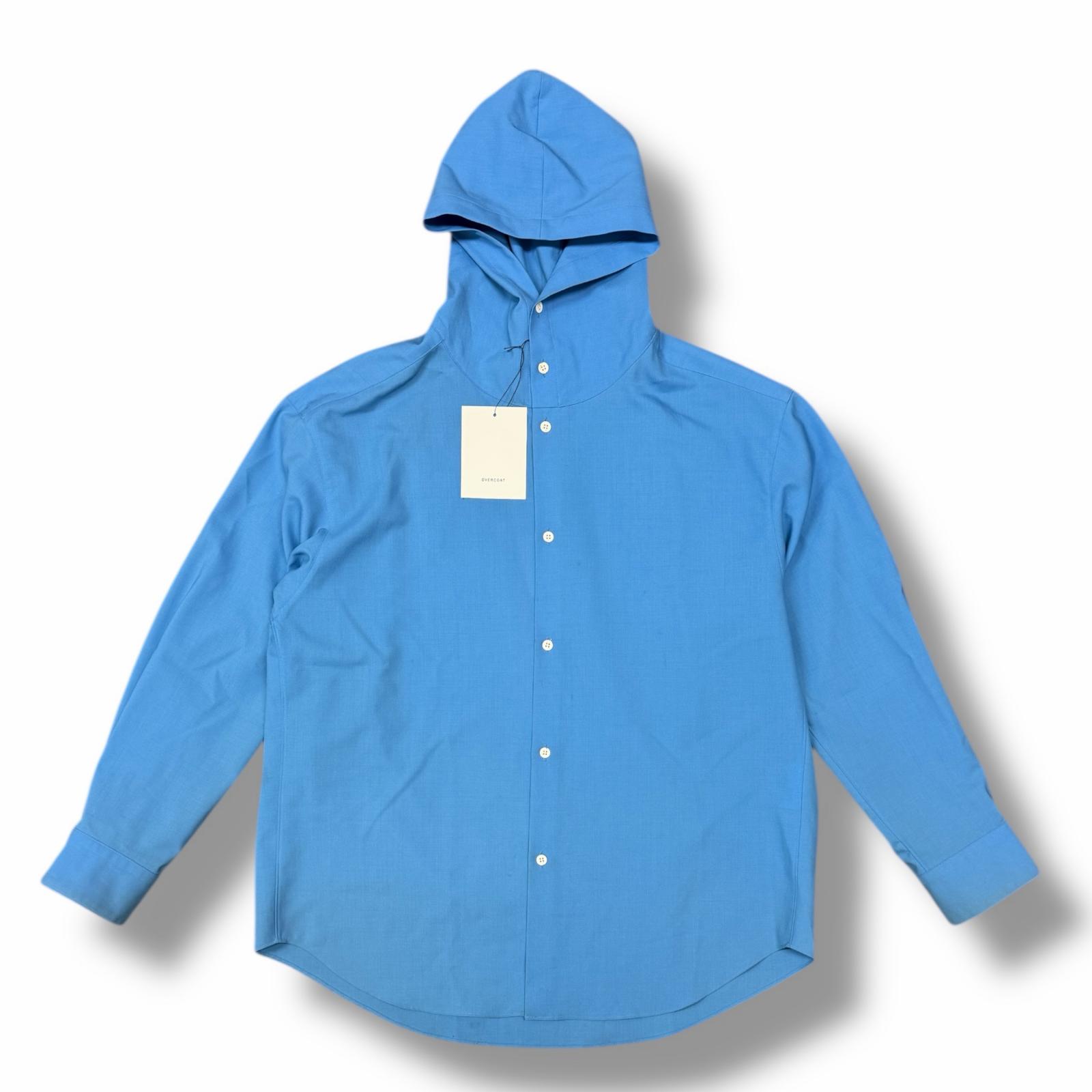 Rakuten - OVERCOAT オーバーコート 25SS Hoodie Shirt 状態B フーデットシャツ S25T011-NKWS サイズ1 ブルー メンズ （12789M）【中古】