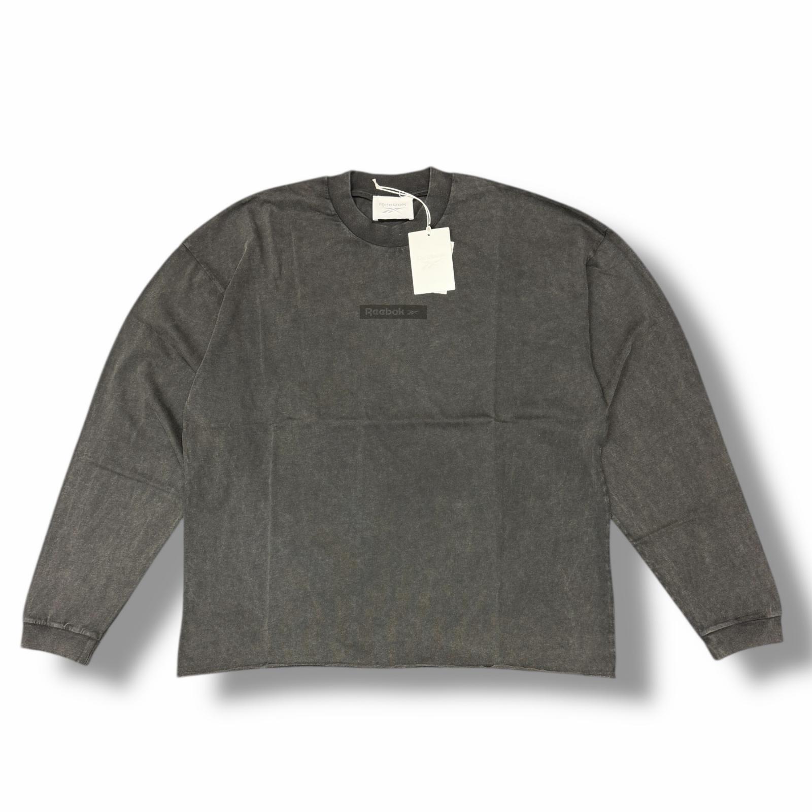 Rakuten - 未使用 Reebok・リーボック フェード長袖カットソー 状態SS 長袖Tシャツ RMAB00BC99JER0011007 サイズL BLACK FADE メンズ （7606M）【中古】