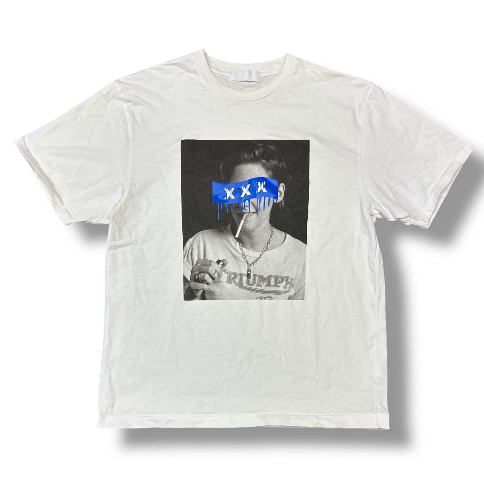 Rakuten - GOD SELECTION XXX・ゴッドセレクショントリプルエックス SMOKING BOY TEE 状態B スモーキングボーイTシャツ 半袖カットソー サイズM ホワイト メンズ （97764A）【中古】
