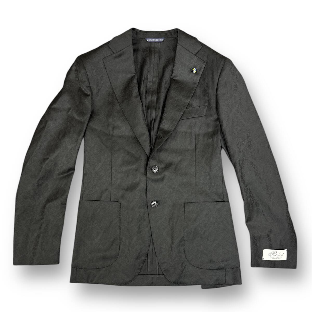 未着用 ベルベスト JACKET IN THE BOX 絹 麻 ブレザー 44 2877100000053856-1w.jpg
