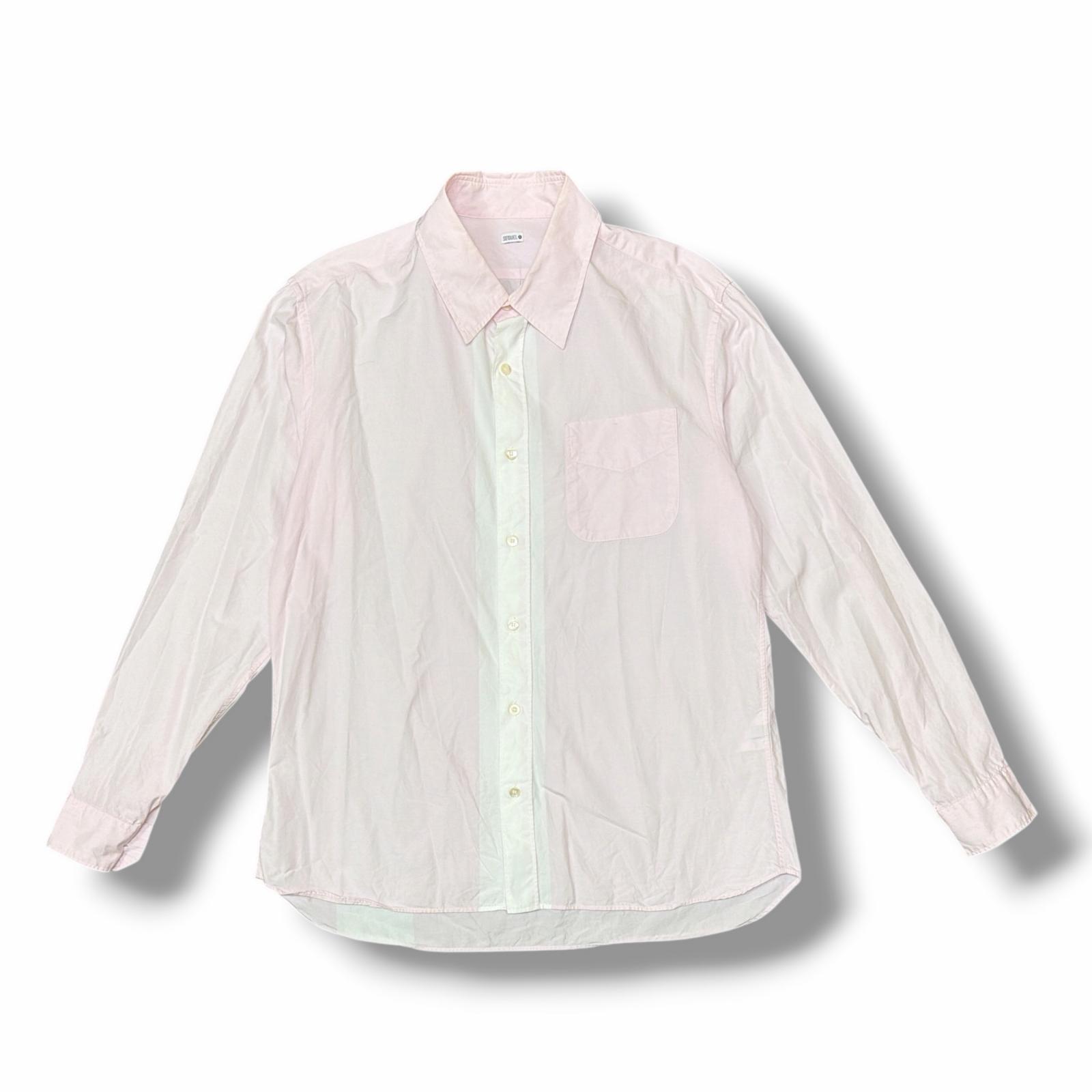Rakuten - SEQUEL・シークエル Long-sleeved shirt 状態B 長袖シャツ コットンシャツ サイズL ピンク メンズ （14625M）【中古】