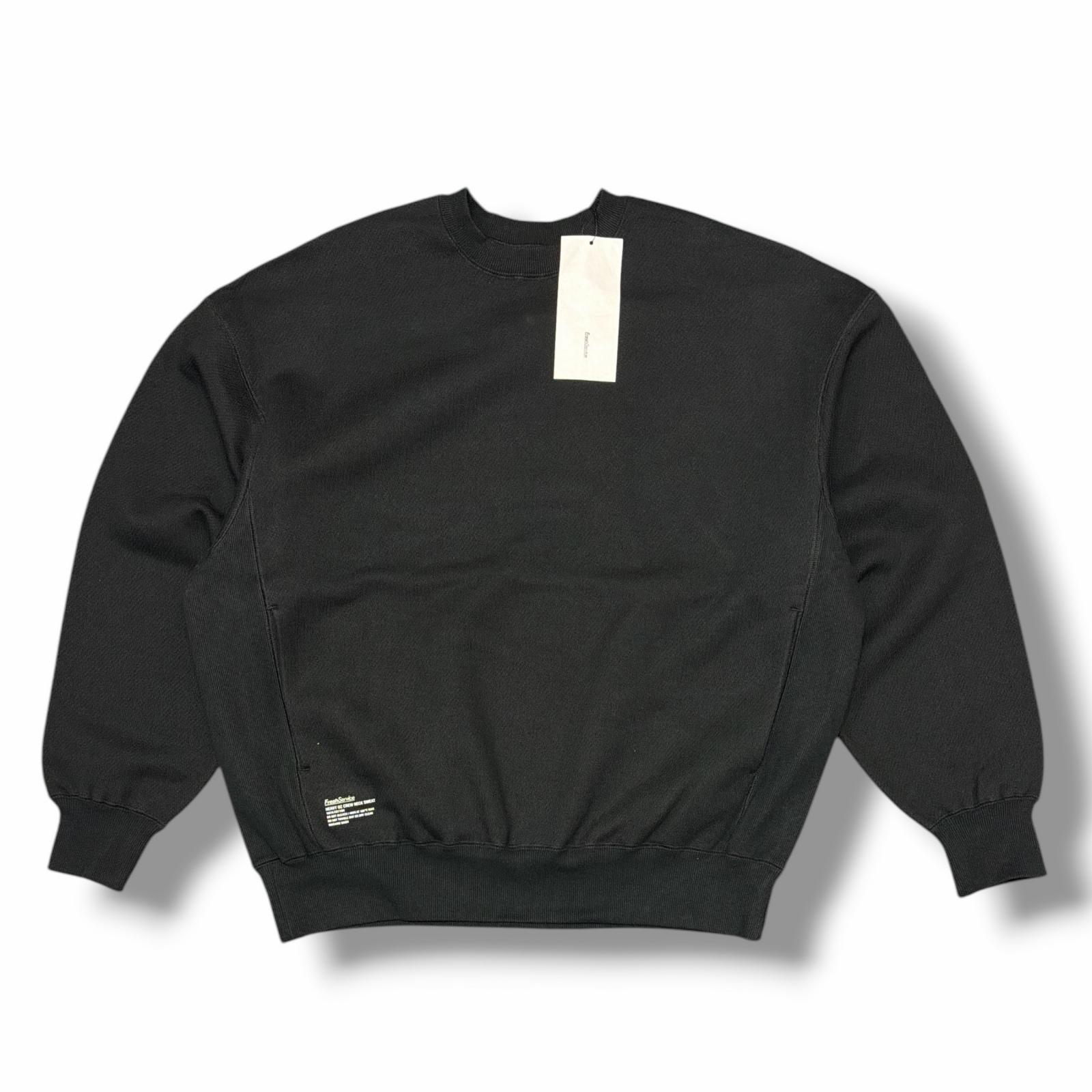 未使用 FreshService・フレッシュサービス HEAVY OZ CREW NECK SWEAT 状態SS ヘビーオンスクルーネックスウェット トレーナー FSC253-70236B サイズL ブラック メンズ （14751M）