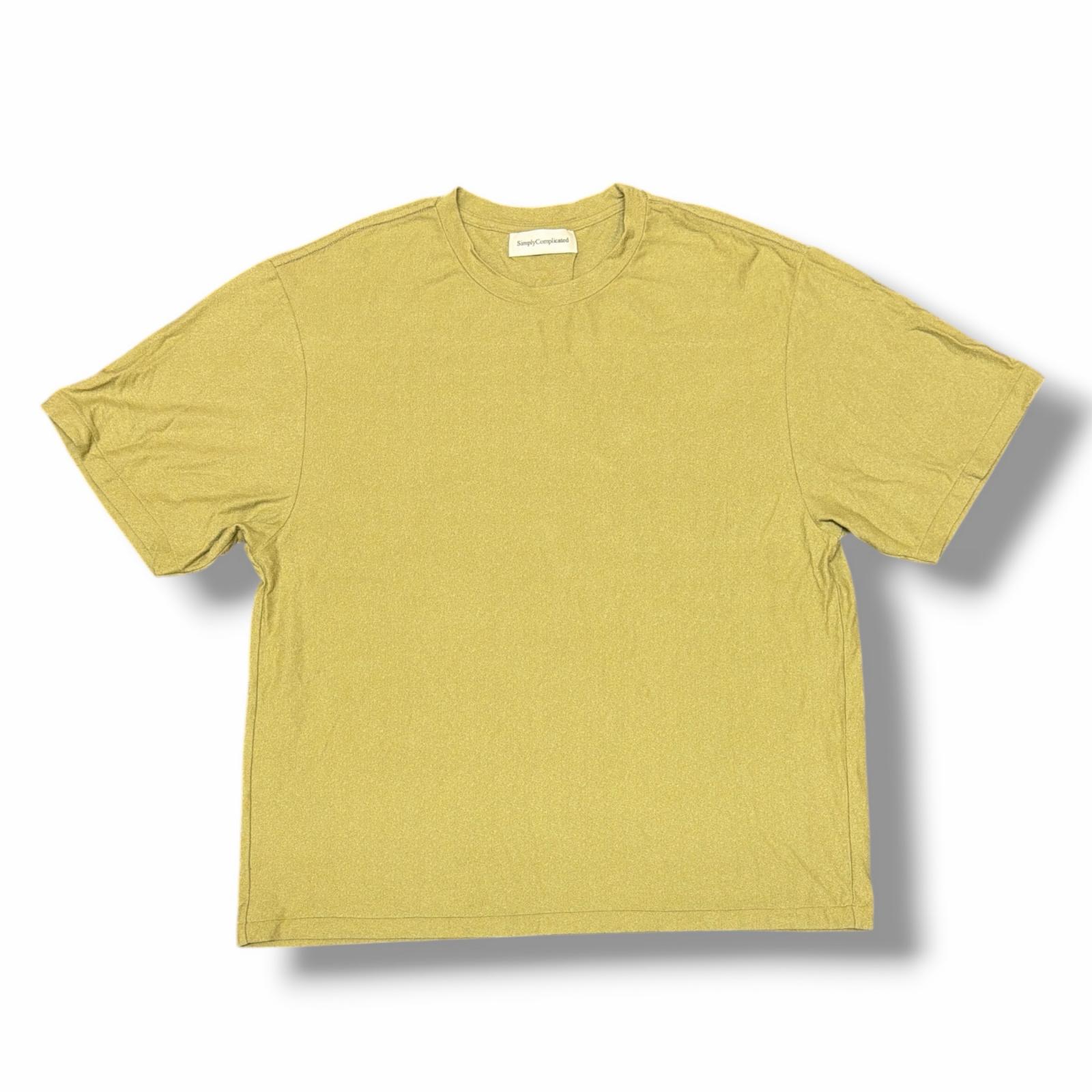 T-Shirts - SIMPLYCOMPLICATED ・シンプリーコンプリケイテッド 24SS RELUX S/S TEE 状態A リラックスTシャツ 半袖カットソー SCCS-RXTS サイズ2 OLIVE メンズ （6488M）【中古】