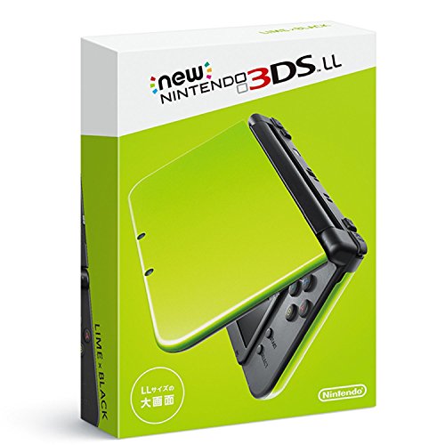 【中古】Newニンテンドー3DS LL ライム×ブラック