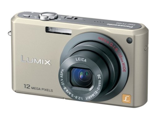 【中古】パナソニック デジタルカメラ LUMIX (ルミックス) FX100 ゴールド DMC-FX100-N