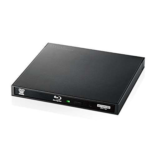 【中古】ロジテック 外付け ブルーレイ ドライブ USB3.2 Gen1(USB3.0) UHD BD対応 書込ソフトCyberLink Power2Go付 USB type C ケーブル付ブラック LBD-PWA6U3CLBK