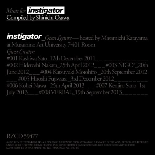 (CD)Music for instigator Compiled by Shinichi Osawa／V.A.