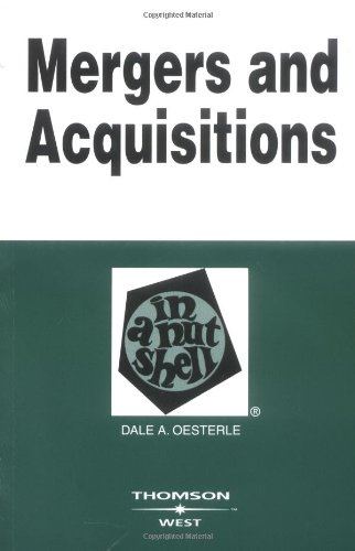 【中古】Mergers And Acquisitions in a Nutshell (Nutshell Series)／Dale A. Oesterle