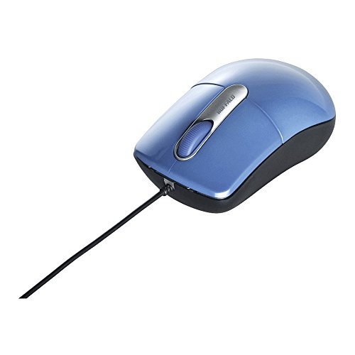 【中古】バッファロー BUFFALO 有線光学式マウス 静音/3ボタン/Mサイズ ブルー BSMOU27SMBL 【中古】バッファロー BUFFALO 有線光学式マウス 静音/3ボタン/Mサイズ ブルー BSMOU27SMBL