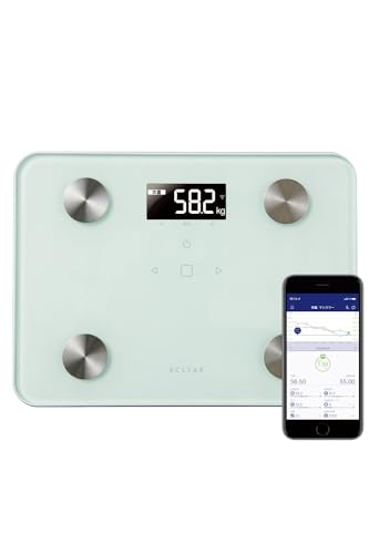 【中古】エレコム 体組成計 体重計 【体重/内臓脂肪レベル/体脂肪率/BMI/骨格筋率/骨量/基礎代謝】 100g単位 バックライト付き (専用アプリ対応 データ転送操作不要 Wi-Fi接続) 5人登録可能 コンパクトサイズ エクリア ホワイト EFSW02WH