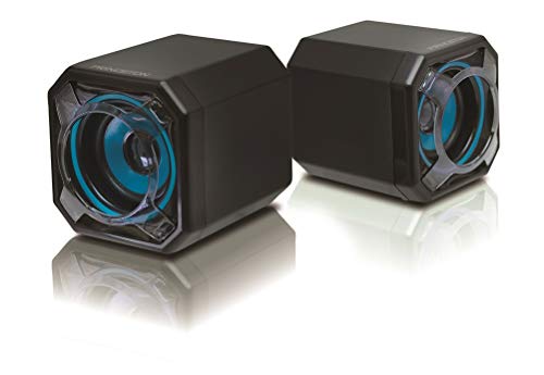 【中古】プリンストン PCスピーカー バックパッシブラジエーター搭載 最大出力5W(2.5W×2)ブルー