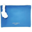 ドルチェ&ガッバーナ ポーチ ノベルティ 化粧ポーチ ポリウレタン ライトブルー 水色 DOLCE & GABBANA コスメポーチ コスメティックポーチ マル...