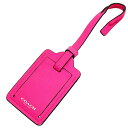 コーチ ネームタグ ラゲッジ タグ レザー 革 ネオンピンク COACH ロゴ ネームプレート チャーム バッグチャーム トラベルグッズ 旅行グッズ 革小物 ブ...
