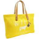 ウィルレザーグッズ トートバッグ スモール クラッシック キャリーオール キャンバス レザー 革 イエロー 黄色 WILL LEATHER GOODS ハンドバ...