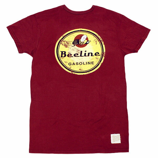 最後1点 サイズS ユニセックス Tシャツ ビーライン・ガソリン 半袖 Tシャツ ワインレッド The Original Retro Brand BeeLine Gasoline